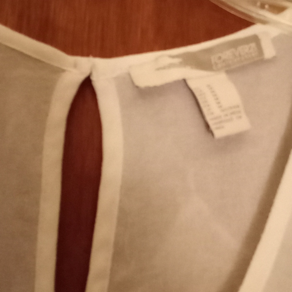 Women's Sheer Blouse Tank Top Size M - Picture 3 of 4
